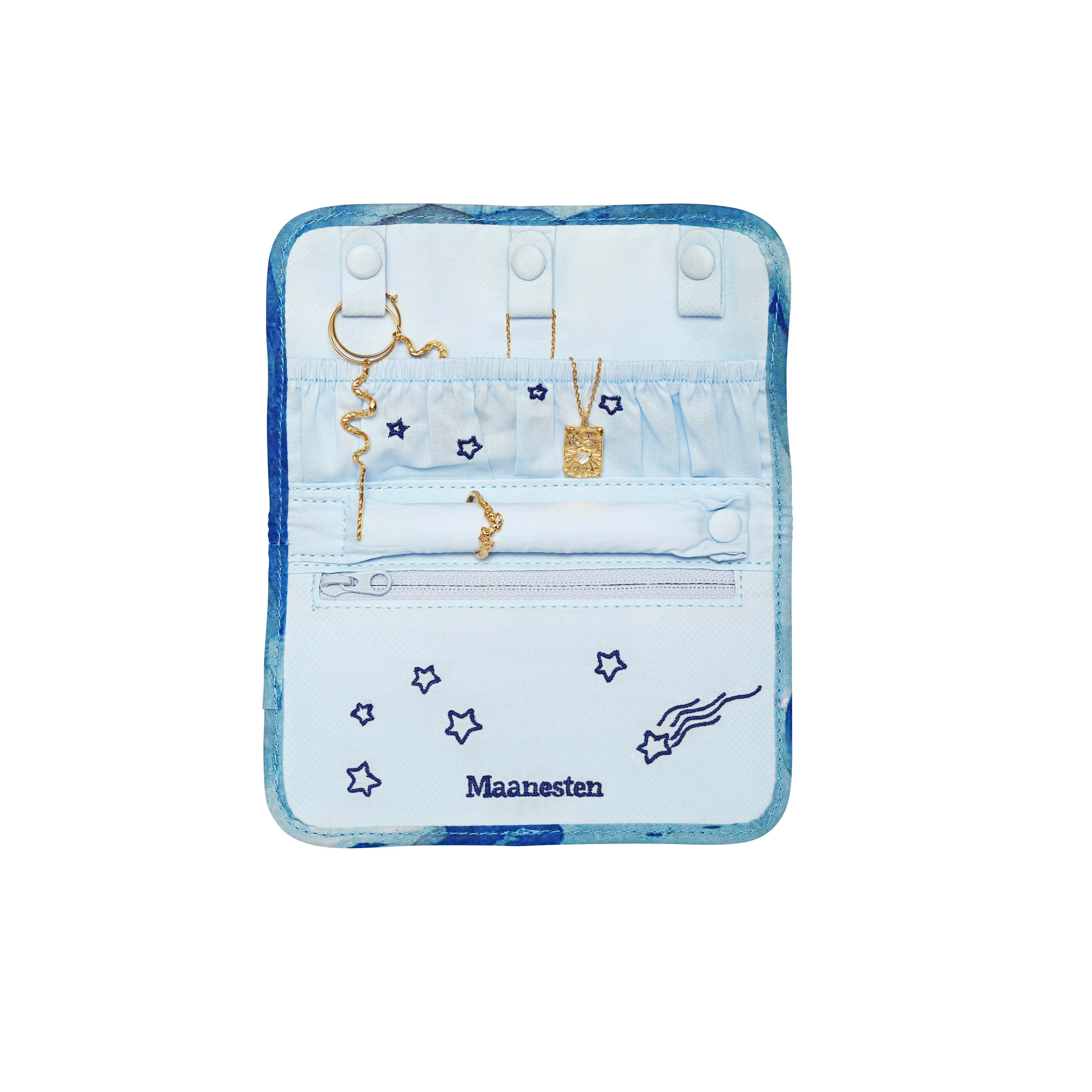 Moonshine Rose smykke clutch - blå